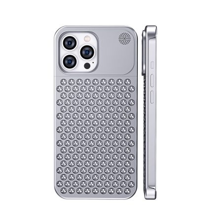 New Aromatherapy Metal Frameless Heat Dissipation Breathable Protective Phone Case