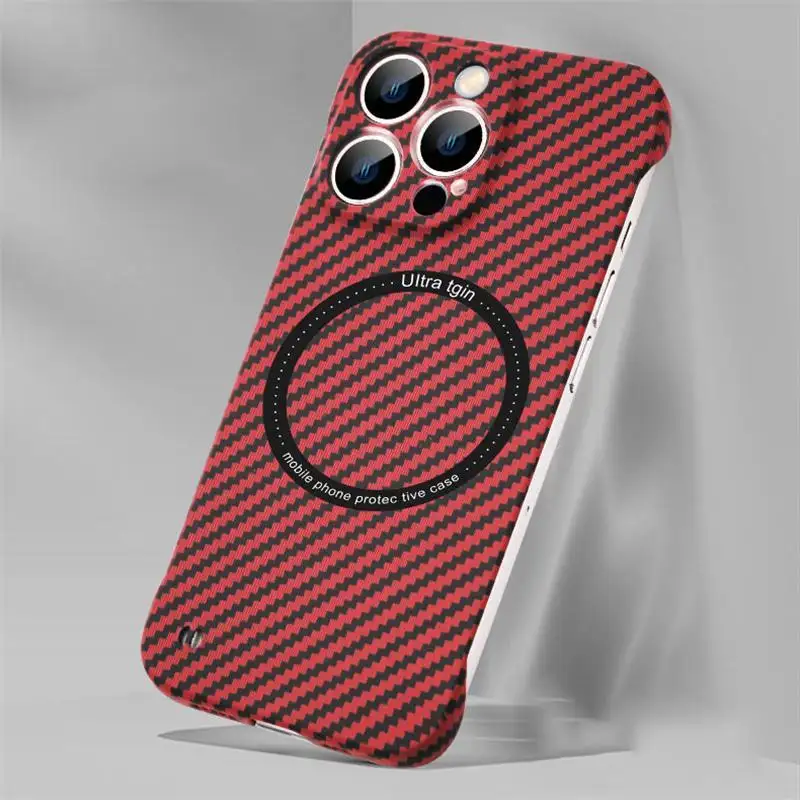 Borderless Carbon Fiber Texture Case With Wireless Charging Support - Image 11