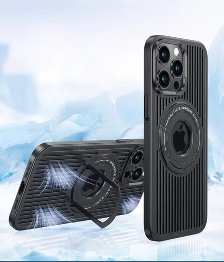 Folding Kickstand Heat Dissipation Cooling Case With Wireless Charging Support